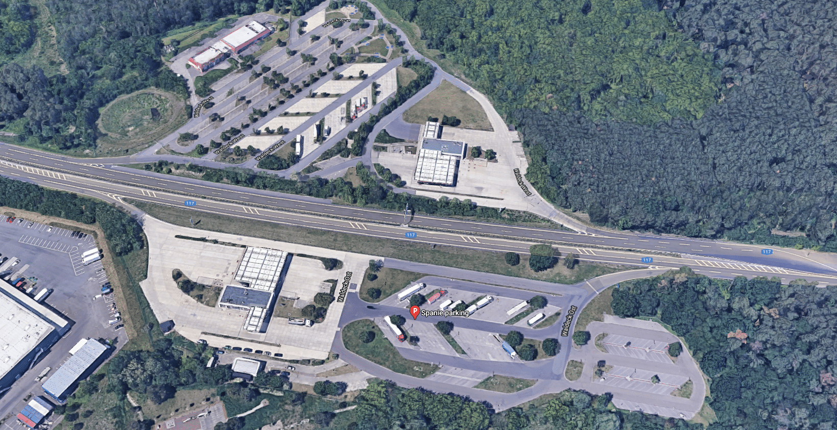 Parkplatz A117 Waldeck West