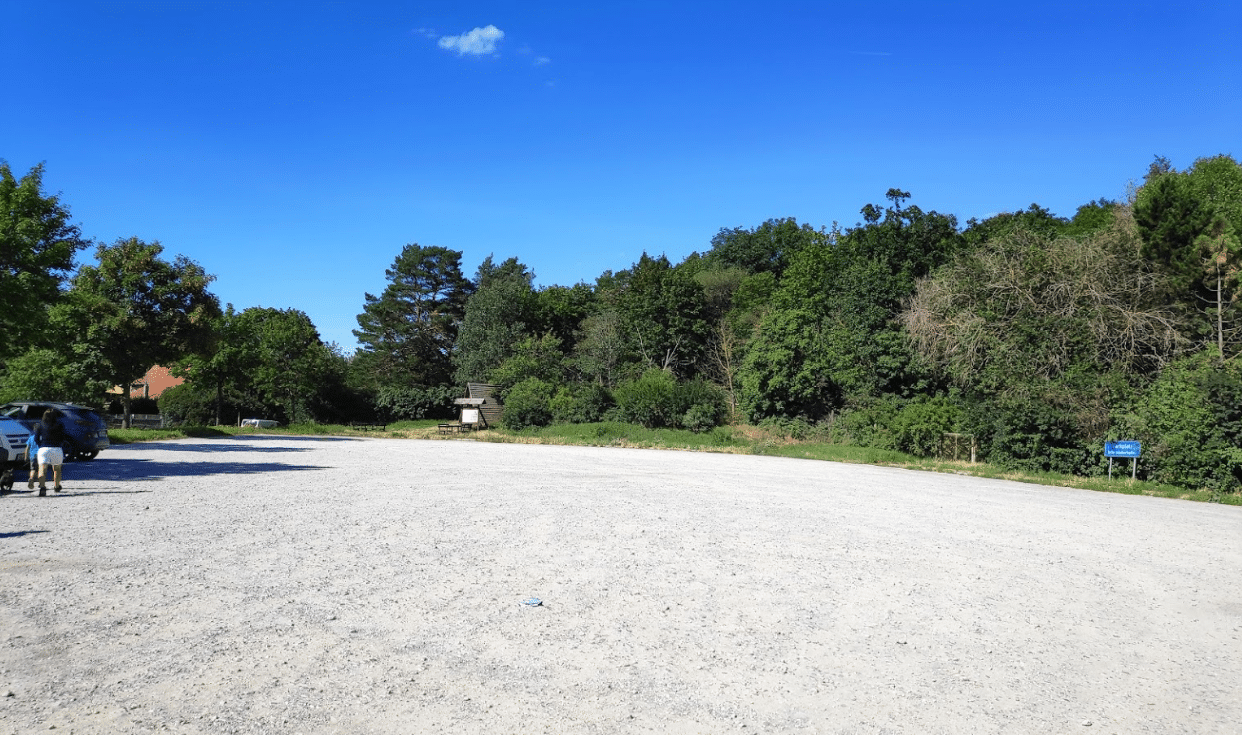 Waldparkplatz an der B81